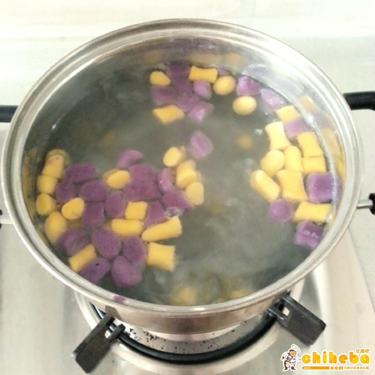 紫薯芋圆小食的做法 步骤8